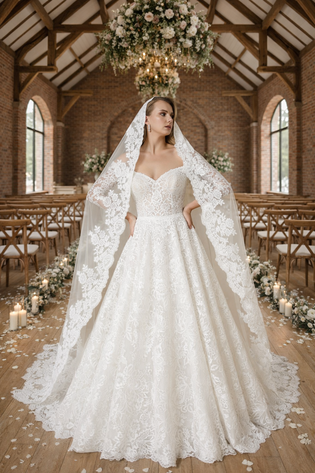 Saint Claremont Aurea Lace Veil