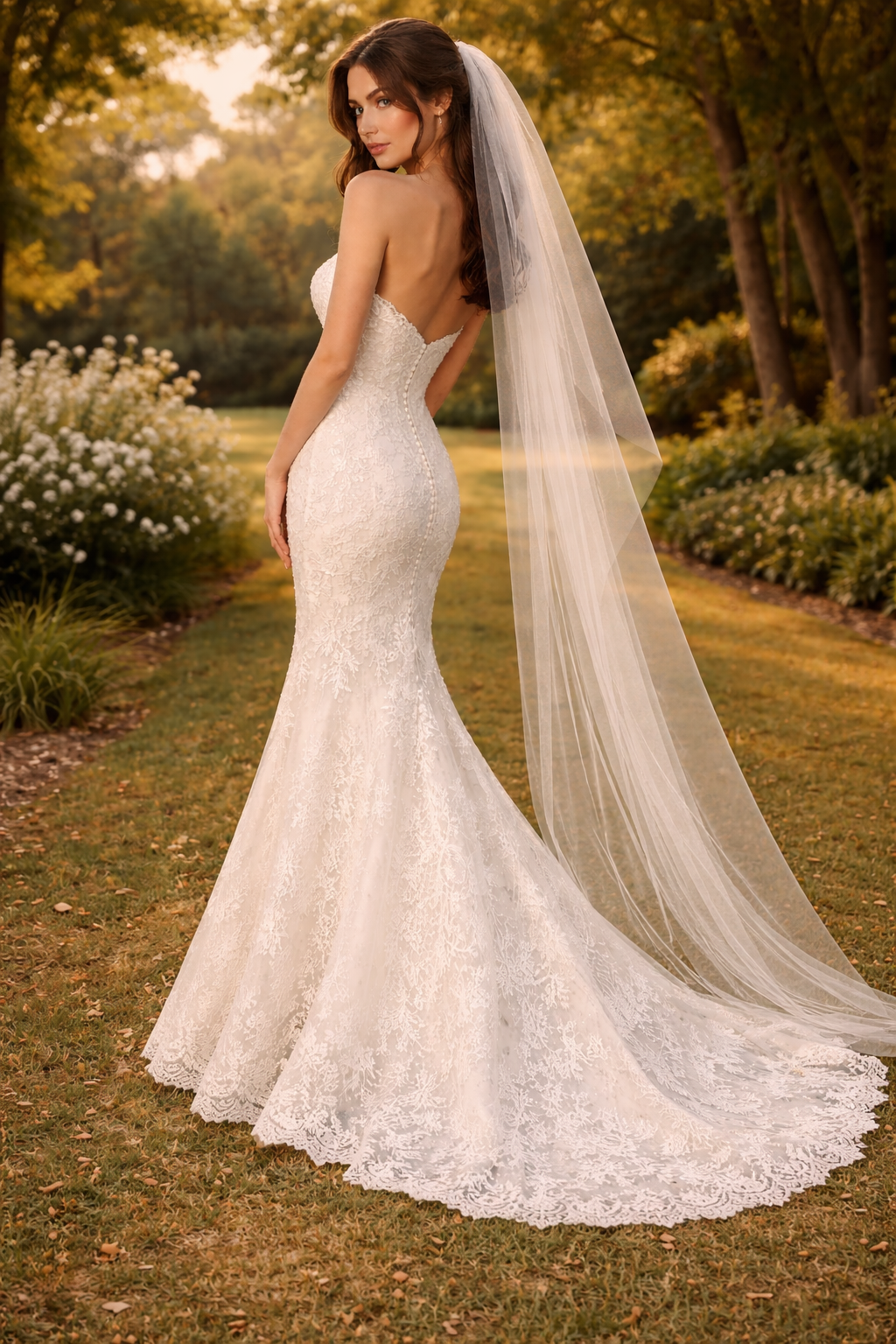 Scarlett Chapel Length Wedding Veil – Soft Tulle Bridal Veil