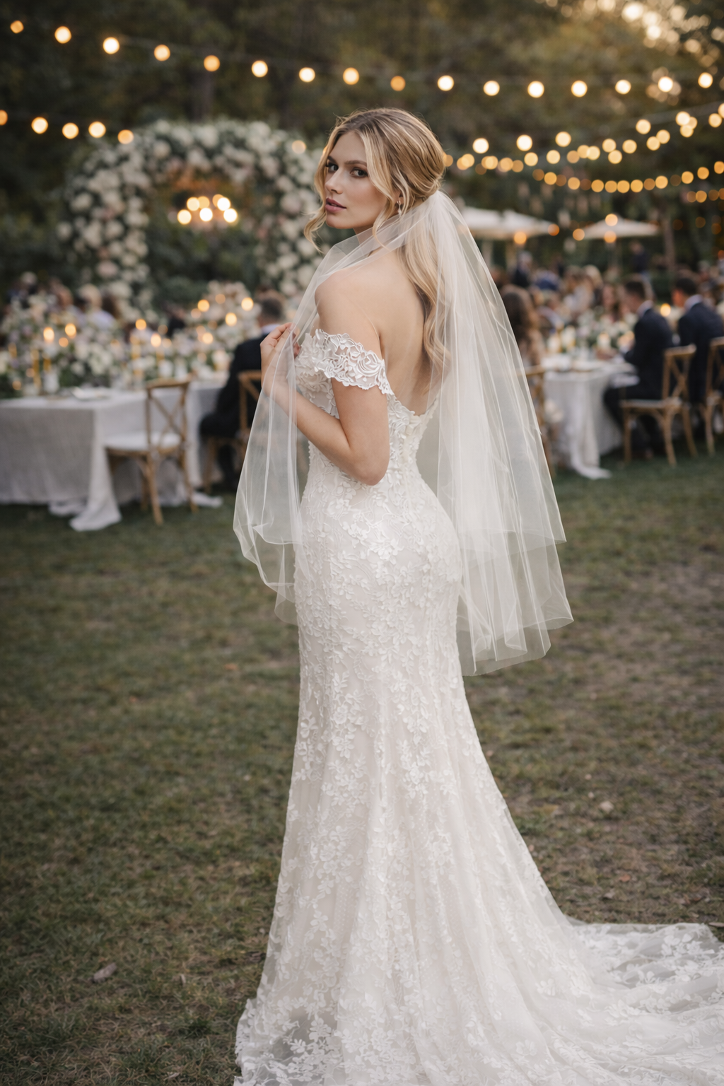 Therese Fingertip Wedding Veil