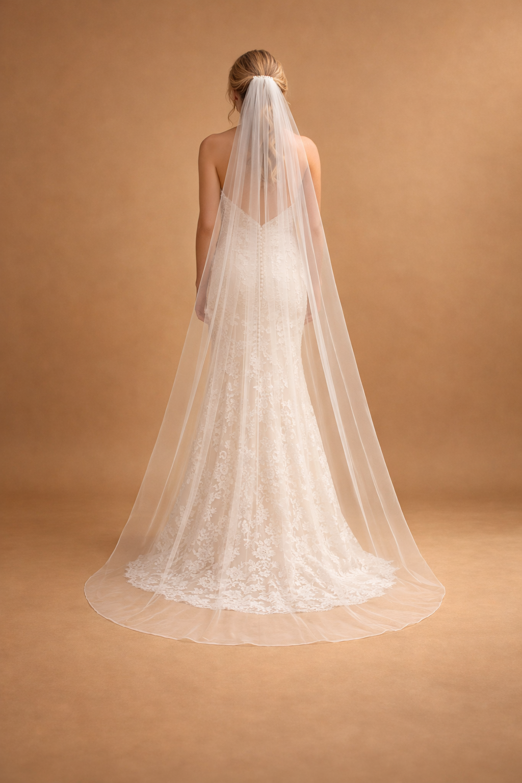 Gabbie Chapel Length Wedding Veil – Soft Tulle Bridal Veil