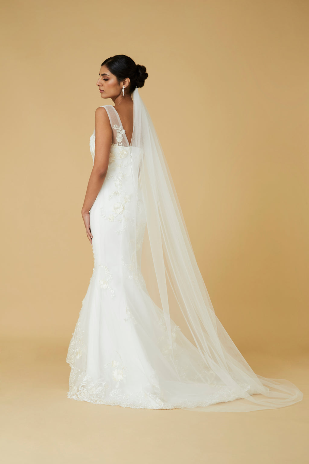 Livienne Chapel Length Wedding Veil – Soft Tulle Bridal Veil