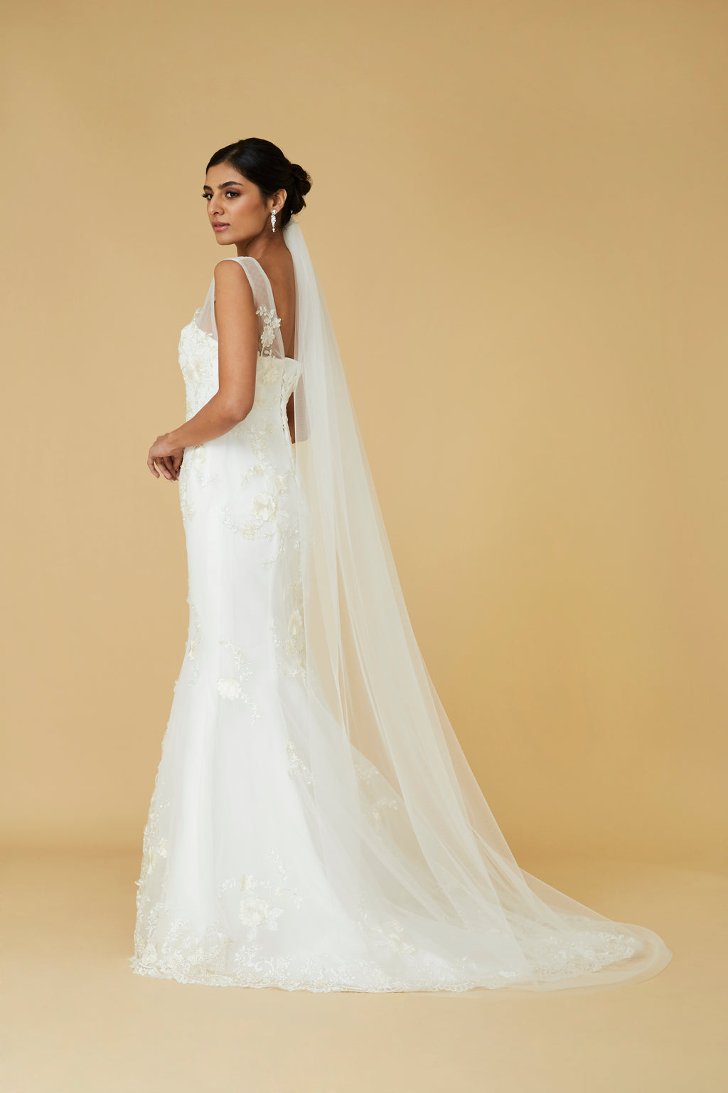 Livienne Chapel Length Wedding Veil – Soft Tulle Bridal Veil