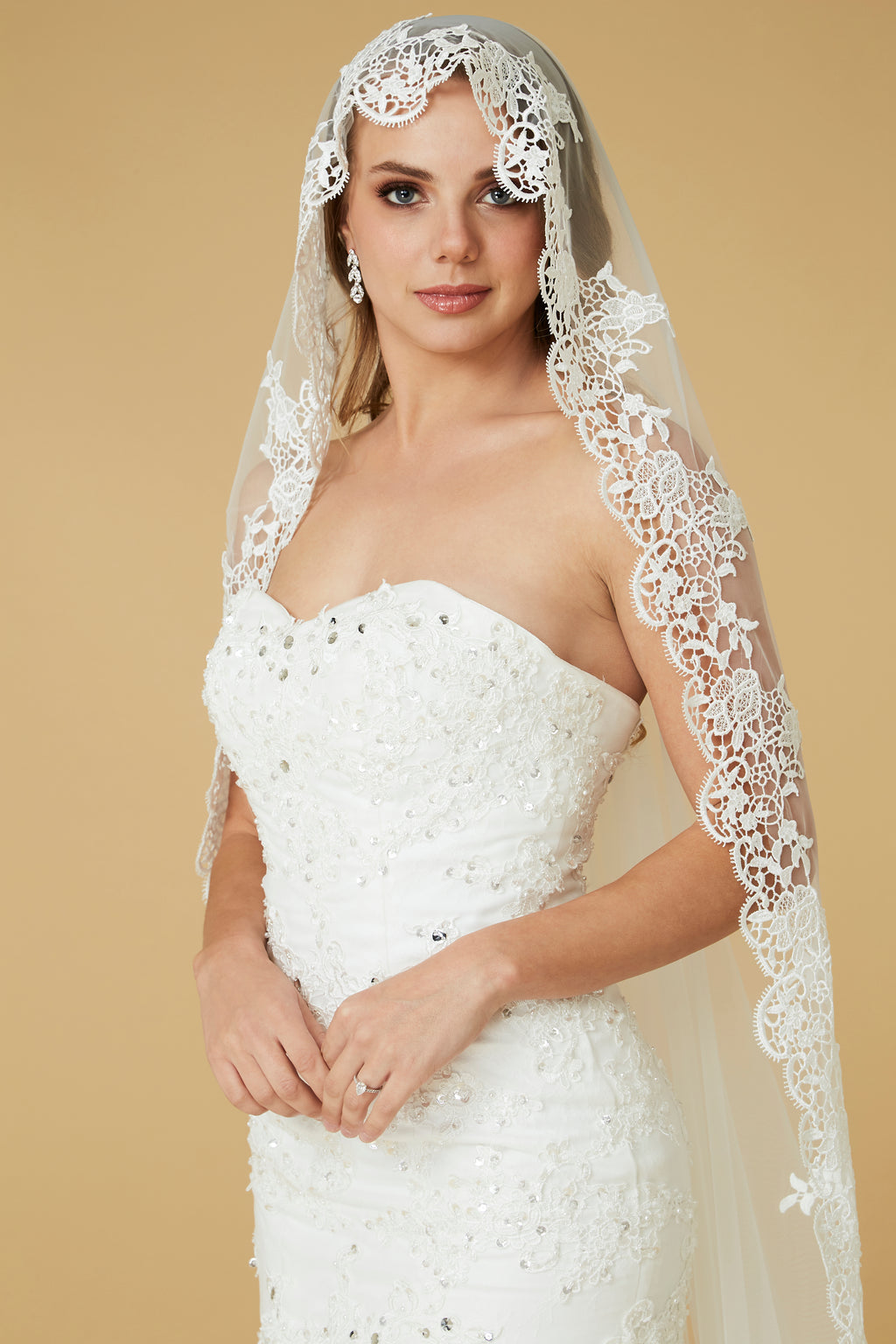 Cecillia Lace Cathedral Bridal Veil