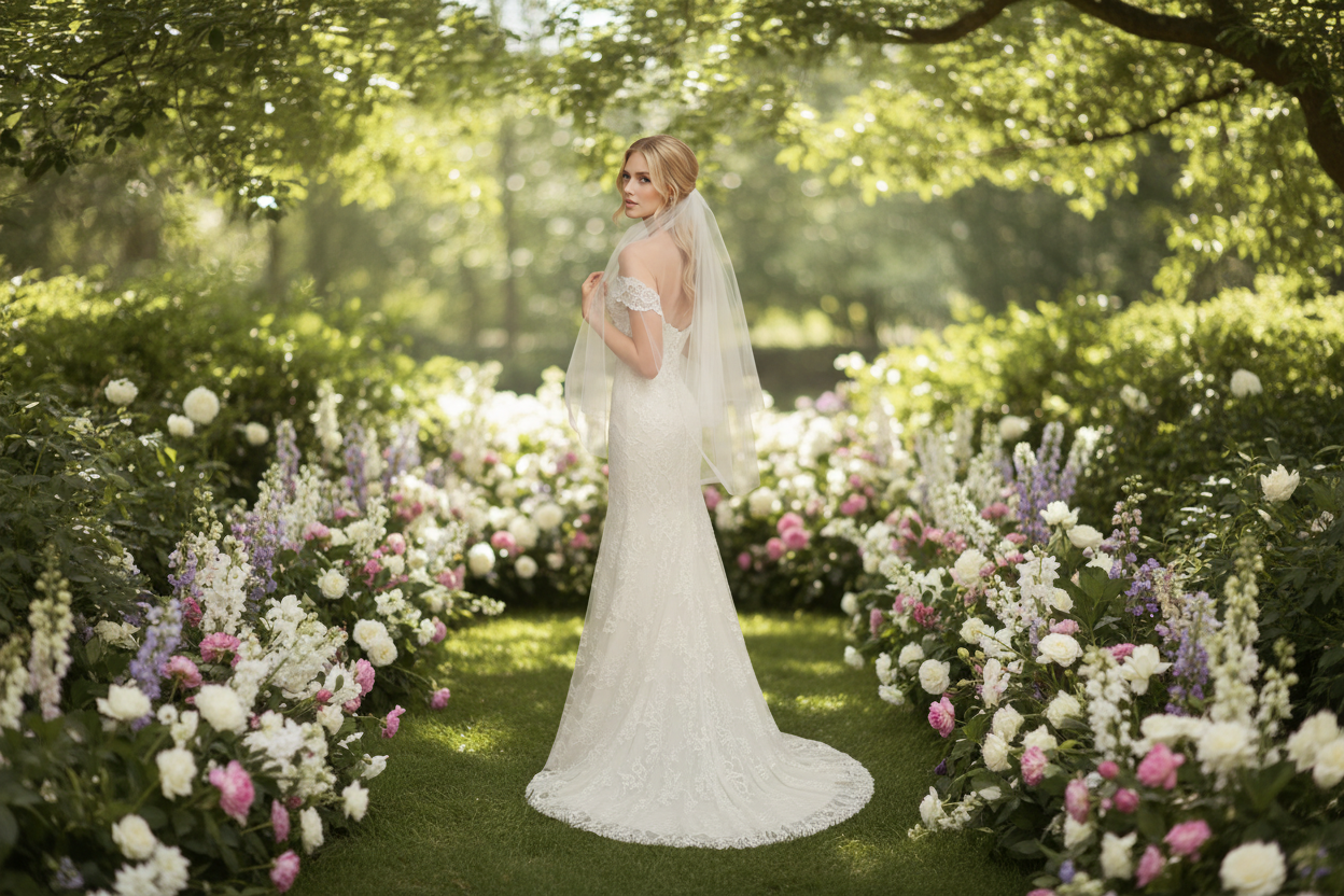 Therese Fingertip Wedding Veil